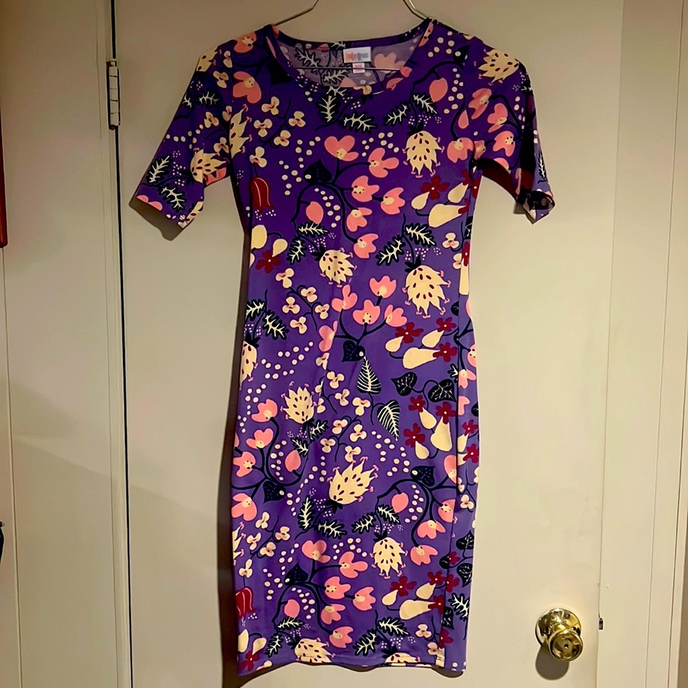 Lularoe Purple Floral Dress